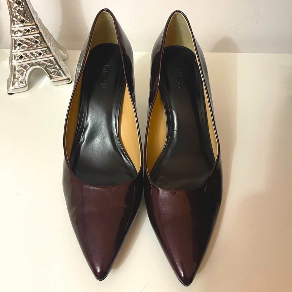 Burgundy heels, excellent conditions, heel 8”